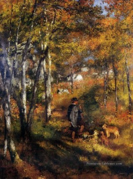  jules art - jules le couer dans la forêt de fontainebleau Pierre Auguste Renoir